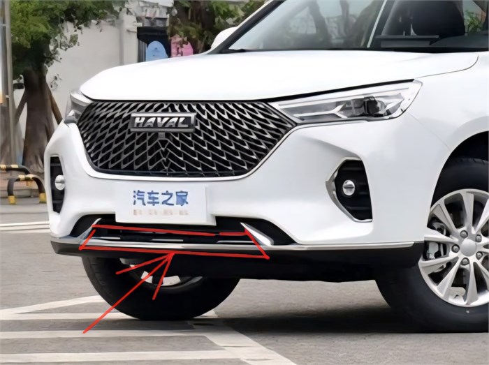 Молдинг переднего бампера Haval M6 (Центральный нижний, Хром) 2803103XKZ0YAorig