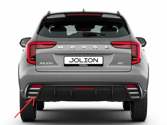 Молдинг бампера задний левый Haval Jolion 24- рестайлинг 2804115XST13A