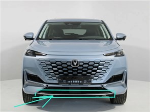 {{photo.Alt || photo.Description || 'Молдинг переднего бампера Changan UNI-K (хром)'}}